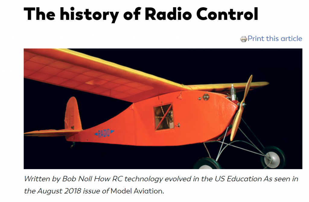 A History Of R C Technology WRCS